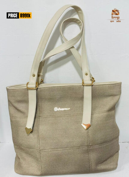 Light Color Textured Tote Bag