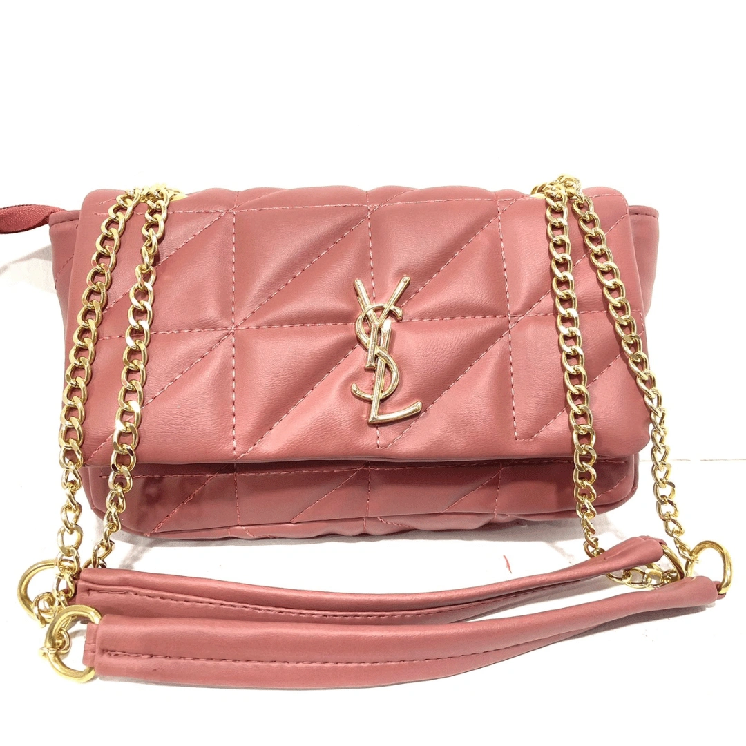 1 YSL Premium Ladies Bag (Dusty Rose) - Image 1